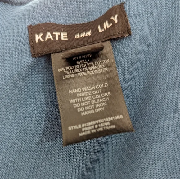 Kate and Lily Variegated Gray Sheath Dress - Picture 4 of 4